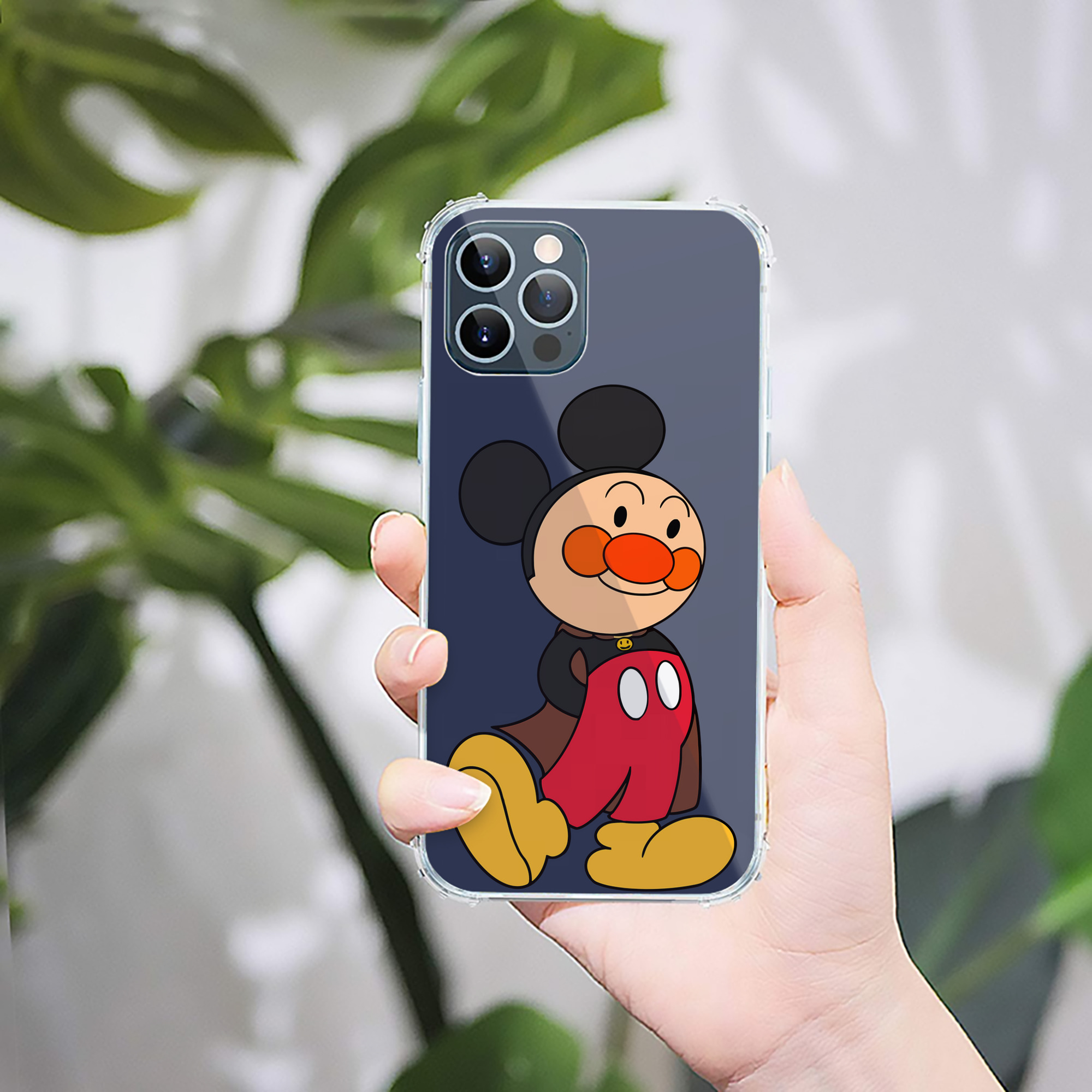 （画像用） アンパンマン Anpanman 【iPhone 12シリーズ対応】透明スマホケース（クリアソフトケース）